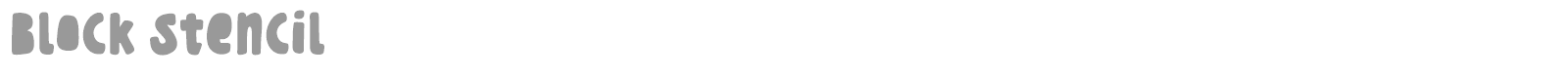 Block Stencil font preview